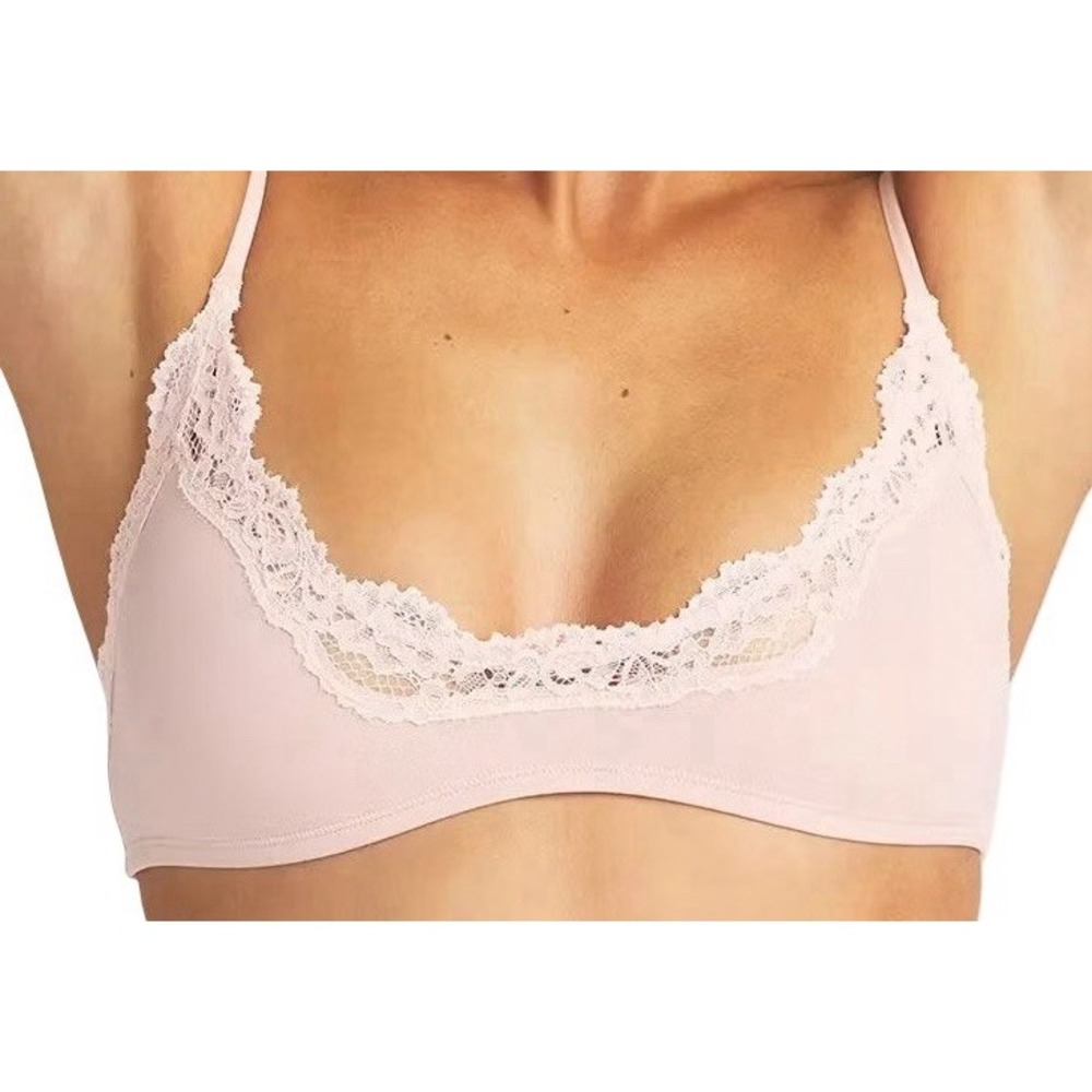 Skims Fits Everybody Lace Scoop Bralette - New - Mica Sketched  Hearts - Large